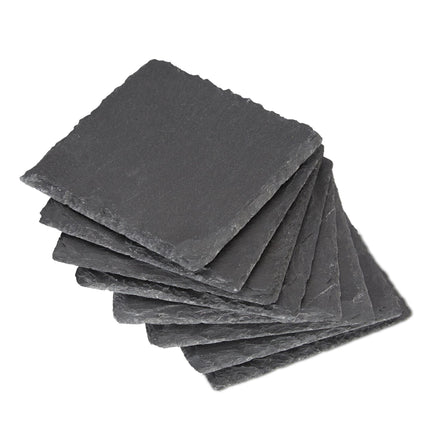 8-Piece Slate Drink Coaster Set