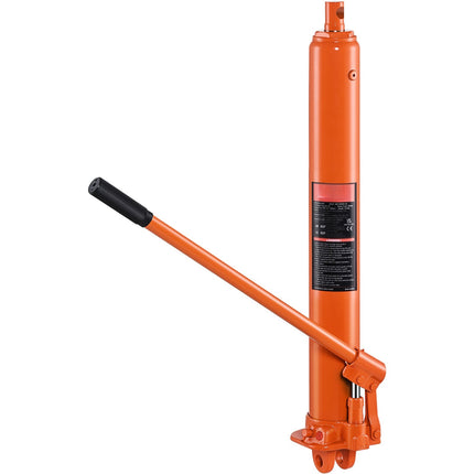 8-Ton Hydraulic Long Ram Jack, Clevis Base, 26–46 in
