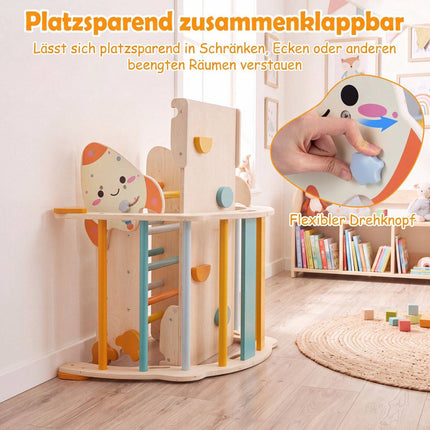 8-in-1 Foldable Toddler Climbing Set, Rocket-Themed
