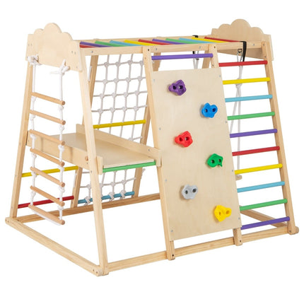 8-in-1 Montessori Climbing Set with Slide & Swing