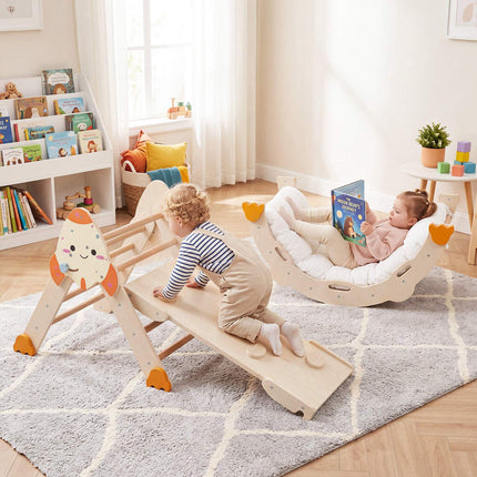 8-in-1 Rocket-Themed Foldable Climbing Toys for Toddlers