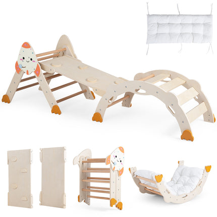 8-in-1 Rocket-Themed Foldable Climbing Toys for Toddlers