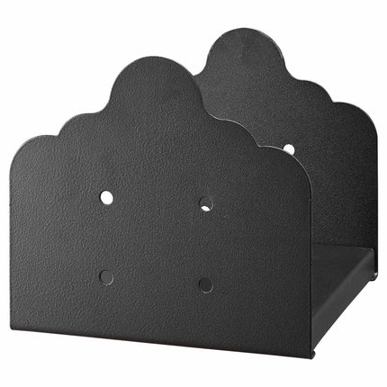 8x8 Post Base Brackets, Carbon Steel, 2-Pack, Black