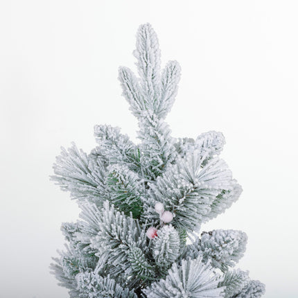 Artificial Christmas trees, 90 cm, 100 LED lights, set of 2