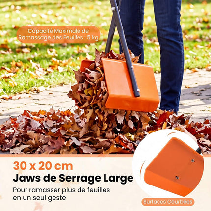 92 cm Leaf Grabber with Non-Slip Handle, Metal Frame