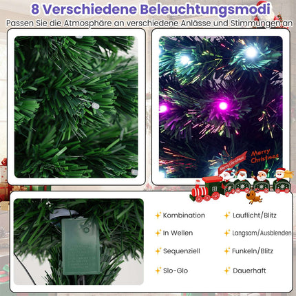 93 cm Pre-Lit Fiber Optic Christmas Tree – 96 LEDs