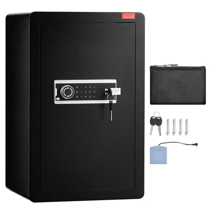 99L Safe Box With Key Lock, Keypad, Fireproof Bag