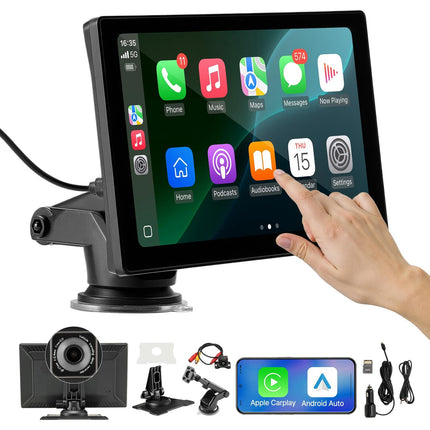 9-Inch Wireless Car Stereo – CarPlay, Android Auto, GPS