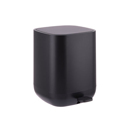 9L Square Pedal Bin, Plastic, Soft-Close Lid