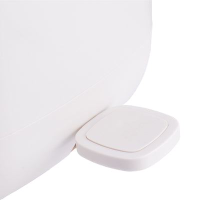 9L Square Pedal Bin, Plastic, Soft-Close Lid