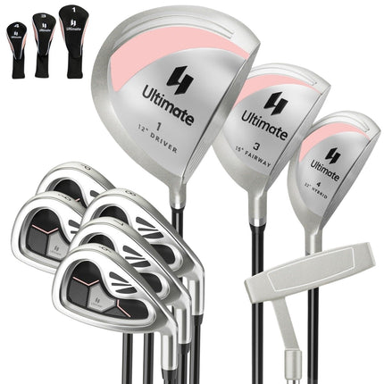 9-piece complete golf club set for right-handed women with head covers