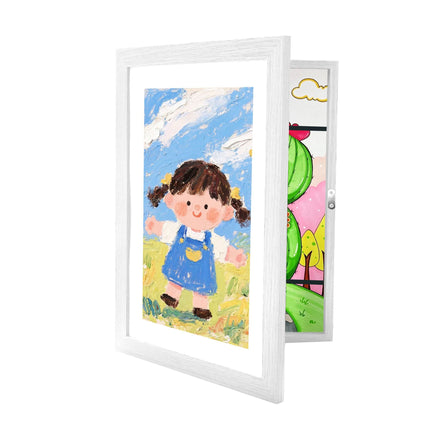 A4 Kids Art Frame, Magnetic Front, Stores Multiple