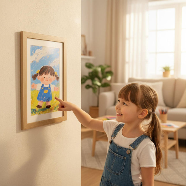 A4 Kids Art Frame, Magnetic Front, Stores Multiple Drawings