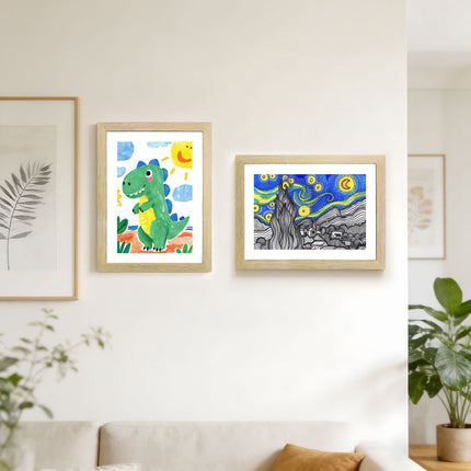 A4 Kids Art Frame, Magnetic Front, Stores Multiple Drawings