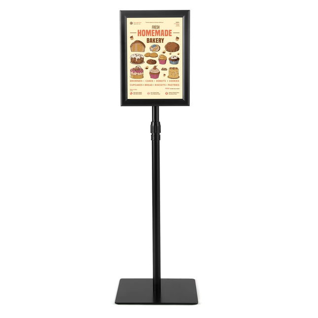 A4 Poster Stand 2-Pack, Adjustable Height, Black