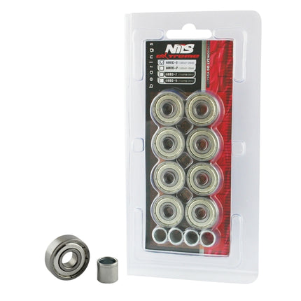 ABEC-5 Carbon Bearings, 8-Pack