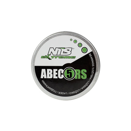ABEC-5 RS Green Carbon Bearings, 8-Pack, Metal Case