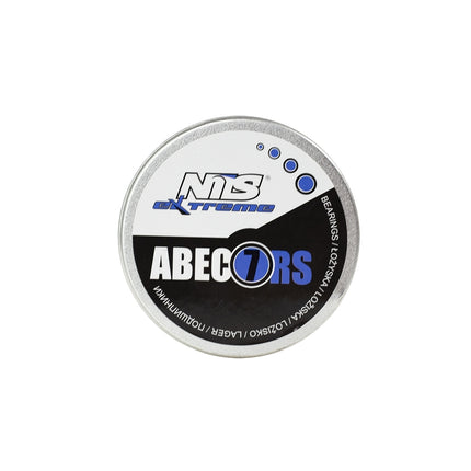 ABEC-7 RS Blue Carbon Bearings, 8-Pack, Metal Case