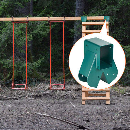 A-Frame Middle Swing Bracket Kit, Carbon Steel, Green