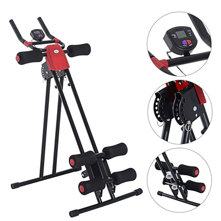Abdominal and back trainer with LED display - Home training unit