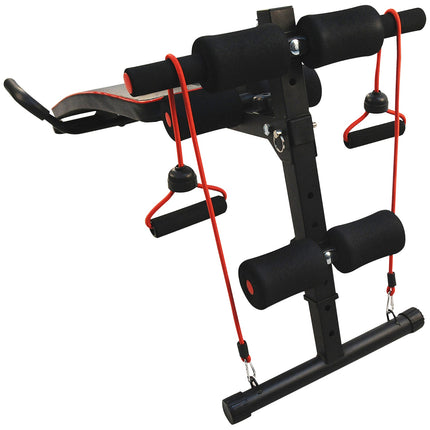 Adjustable bench with resistance bands, capacity 120 kg