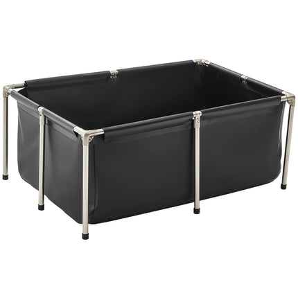 Above-Ground Fish Pond 126.8 Gal, Foldable PVC Tank
