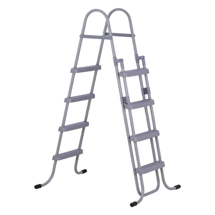 Above-Ground Pool Ladder, 4-Step Steel A-Frame, 300 lb