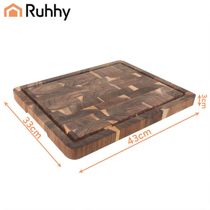 Acacia Wood Cutting Board 43x33x3cm – Thick and Durable