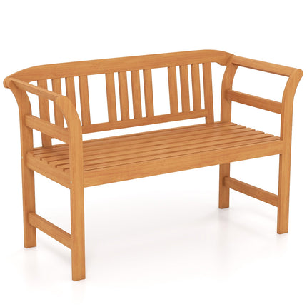 Acacia Wood Outdoor Bench, 2-Seater, 360 kg Capacity