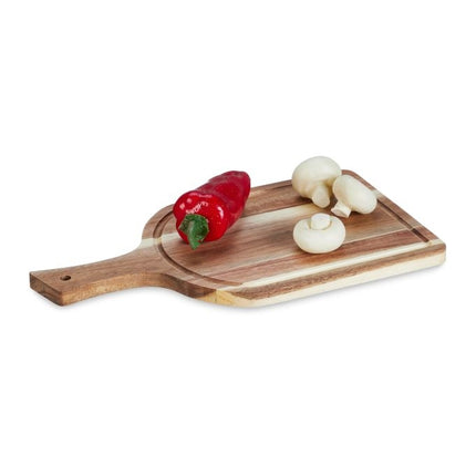 Acacia wood cutting board with handle