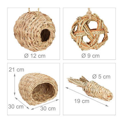 Accessory set for small animals 4 parts