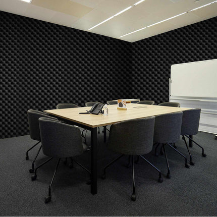 Acoustic Foam Panels, 4 Pack 48 x 24 x 2 in, Egg