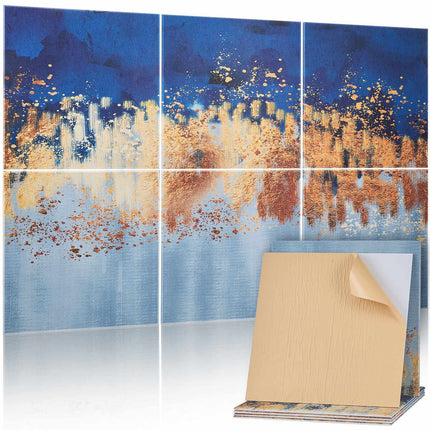 Acoustic Panels 6-Pack, Self-Adhesive 24x24in Tiles