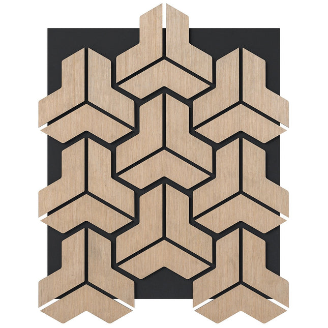 Acoustic Wall Panels, 4-Pack, Sound-Absorbing Wood Slats