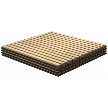 Acoustic wall panels in oak 3D - 4-pack, 60x60 cm