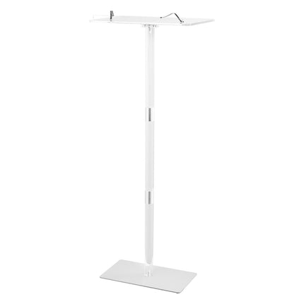 Acrylic Lectern Podium Stand, 1100 mm, Tilt Top, Book Clips
