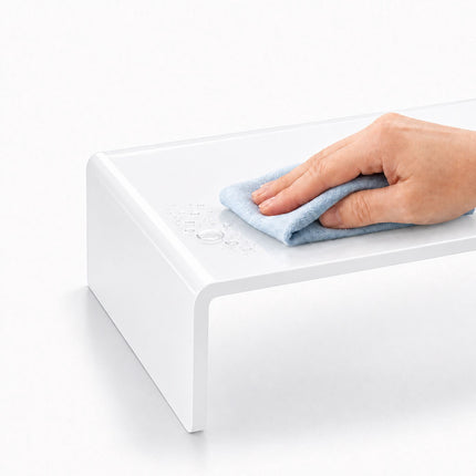 Acrylic Monitor Riser, White, 50x20x10 cm