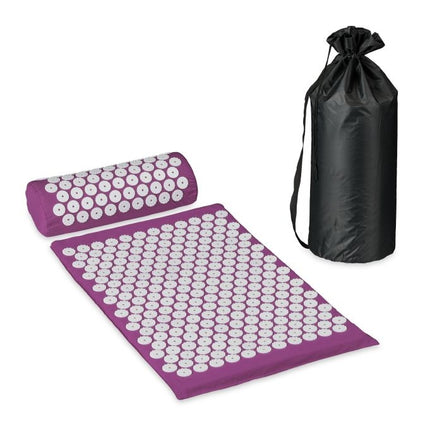 Acupressure mat with pillow