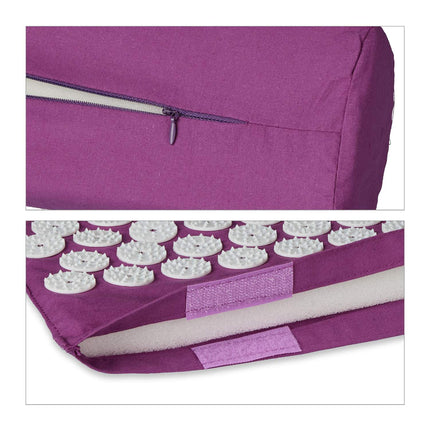 Acupressure mat with pillow