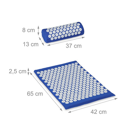 Acupressure mat with pillow