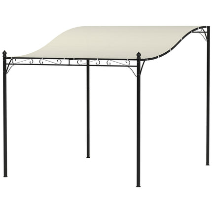Garden pavilion with water-repellent canopy, 2.5x3m, cream