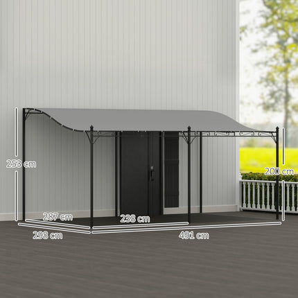Detached garden pavilion with water-repellent roof, 3x5 m