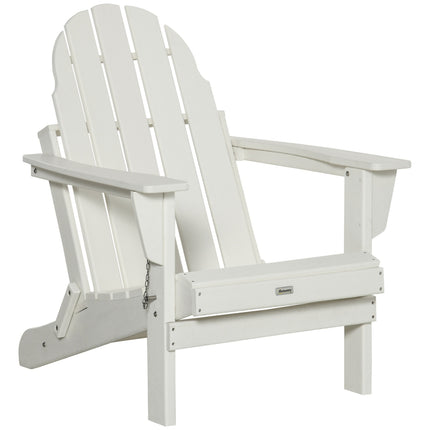 Folding Adirondack Garden Chair - White, 75x87x93 cm