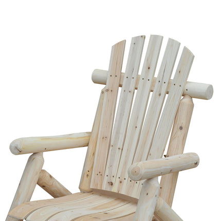 Adirondack Wooden Garden Chair - High Back Armrest, Spruce