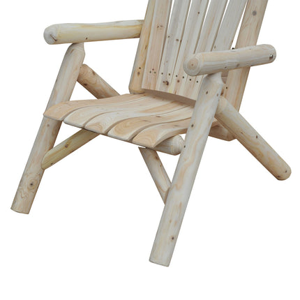 Adirondack Wooden Garden Chair - High Back Armrest, Spruce
