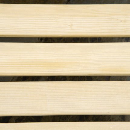 Adirondack garden chair, folding pine, with footrest