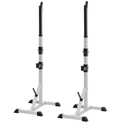 Adjustable 3-level steel dumbbell and barbell rack