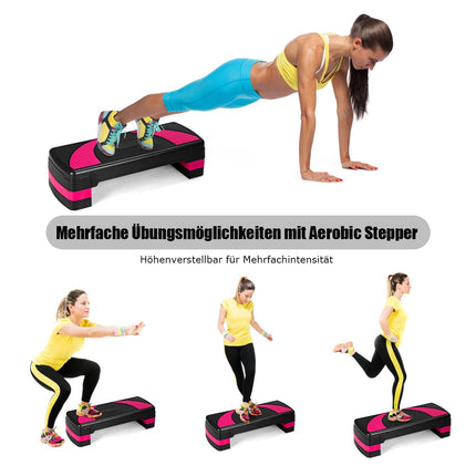 Adjustable Aerobic Stepper, 3 Heights, 250kg Capacity