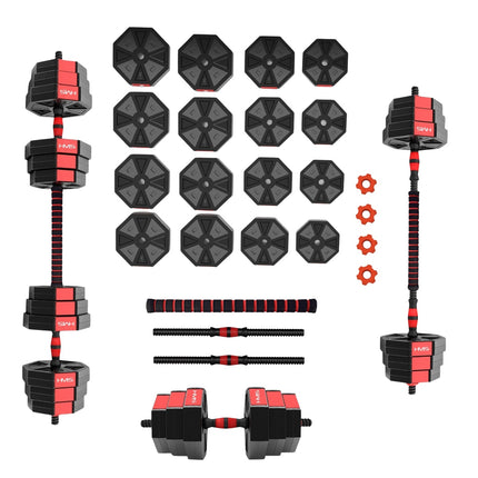 Adjustable Barbell & Dumbbell Set – 30kg Composite