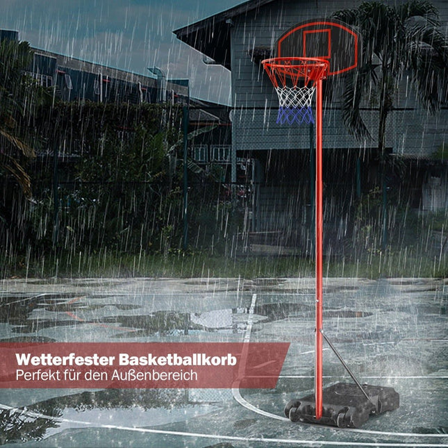 Adjustable Basketball Hoop, 158-218 cm, Indoor/Outdoor